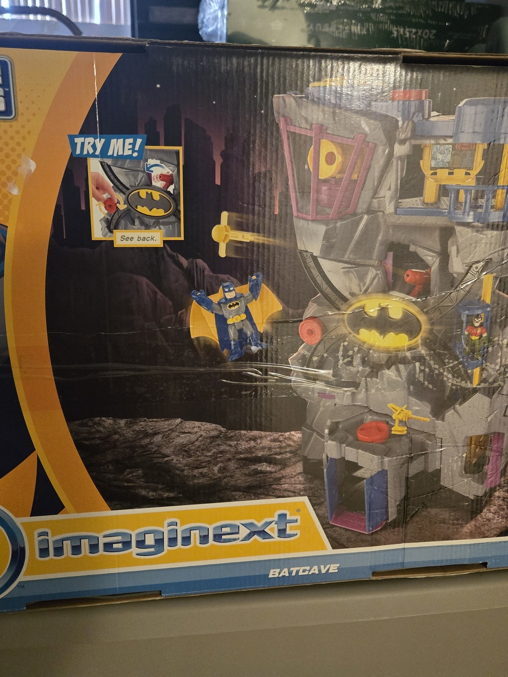 Fisher-Price Imaginext DC Super Friends Batcave Playset Batman/Robin *FAST SHIP*
